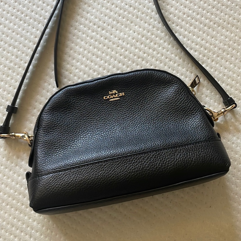 Coach Black Leather Crossbody